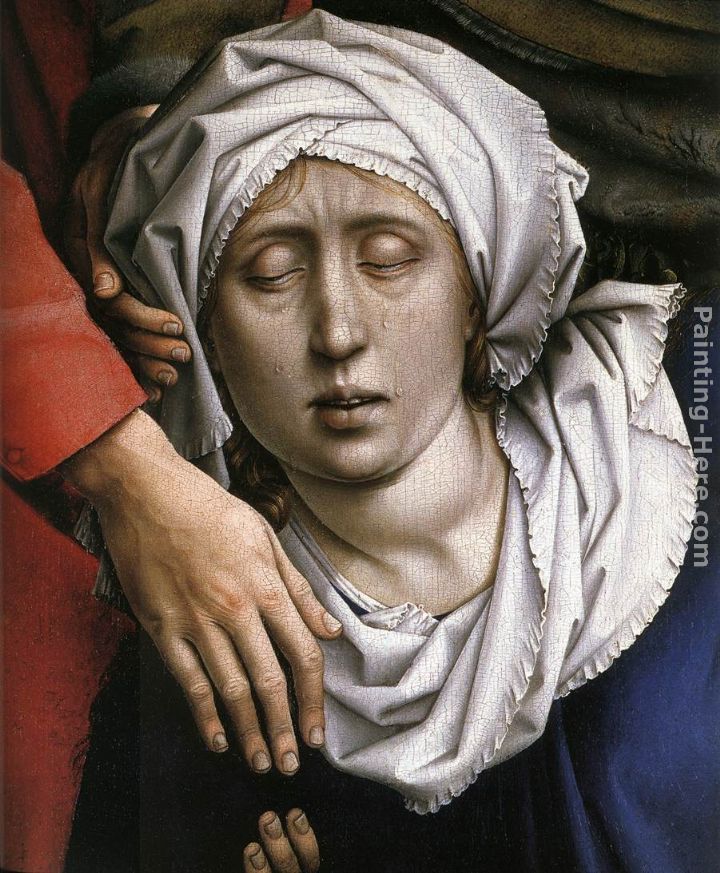 Deposition [detail 2] painting - Rogier van der Weyden Deposition [detail 2] art painting